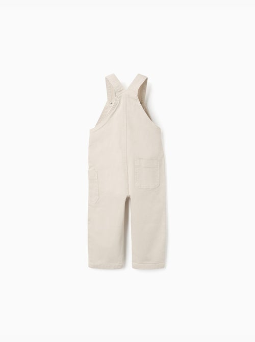 Salopette in twill con tasca cargo - Kiabi