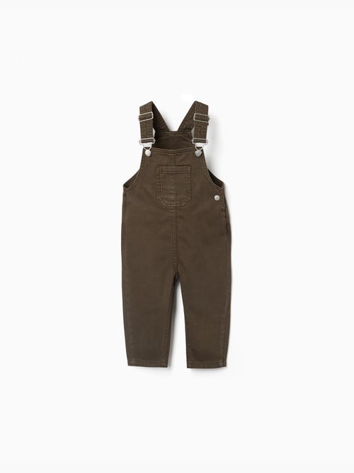 Salopette in twill con tasca frontale - Kiabi