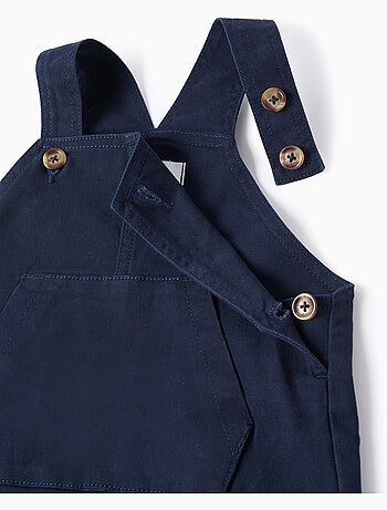 Salopette in twill con tasche