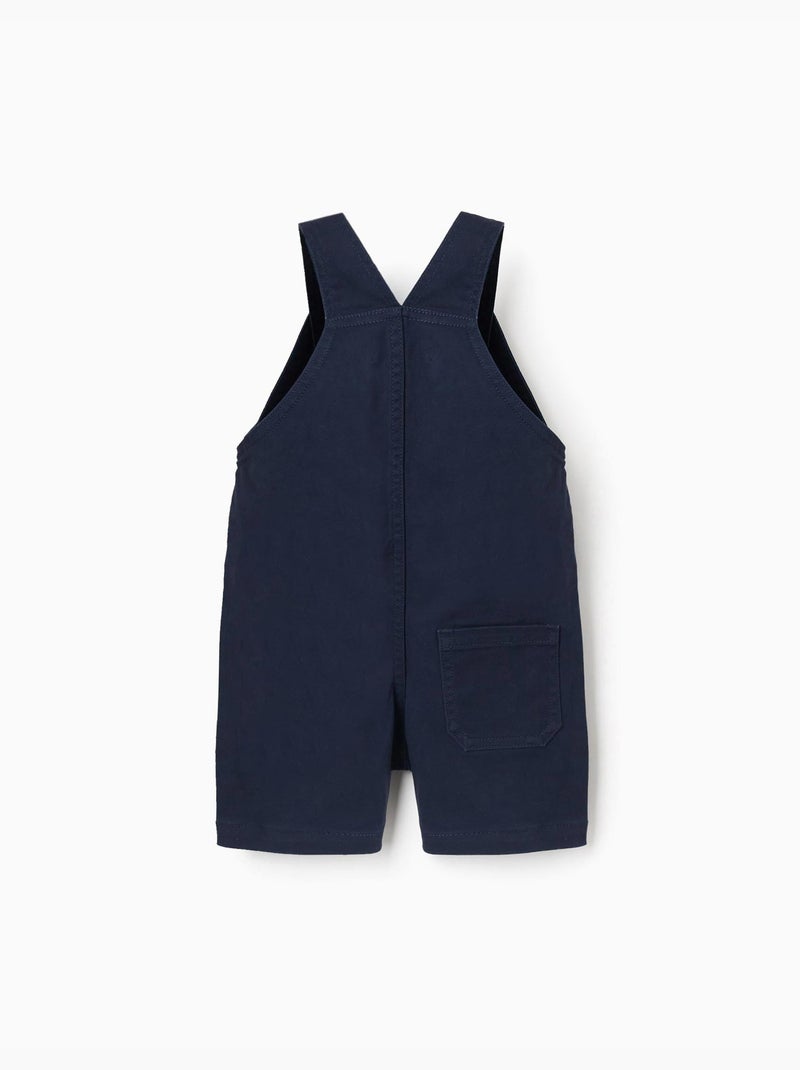 Salopette in twill con tasche Blu scuro - Kiabi