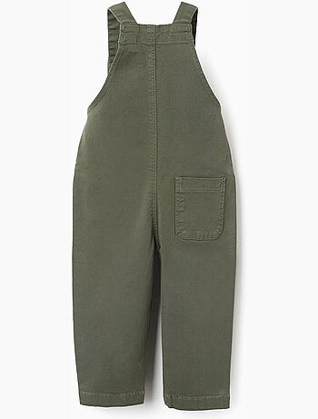 Salopette in twill con tasche cargo