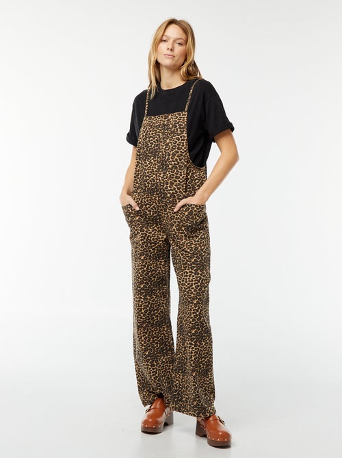 Salopette larga in jeans - Kiabi