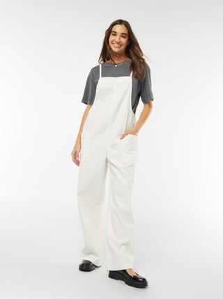 Salopette larga in jeans