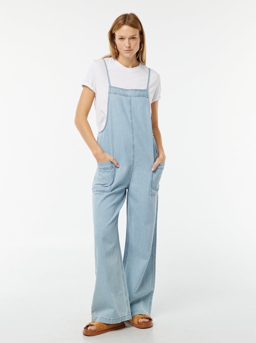 Salopette larga in jeans - Kiabi