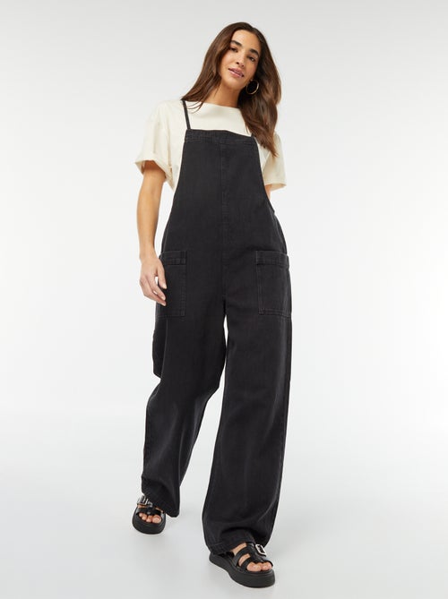 Salopette larga in jeans - Kiabi