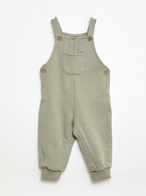 Salopette lunga in tessuto felpato con bretelle regolabili - Kiabi