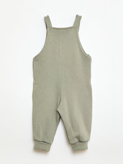 Salopette lunga in tessuto felpato con bretelle regolabili - Kiabi