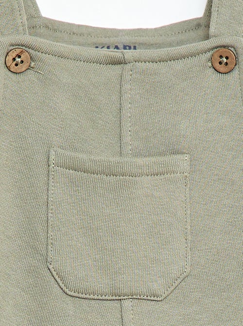 Salopette lunga in tessuto felpato con bretelle regolabili - Kiabi