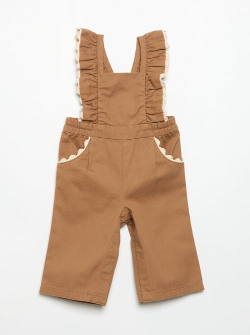 Salopette lunga in twill - Kiabi