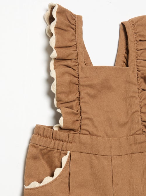 Salopette lunga in twill - Kiabi