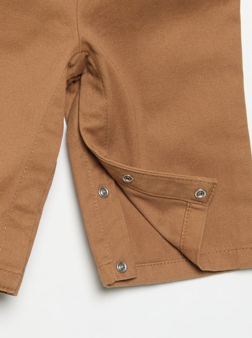 Salopette lunga in twill - Kiabi