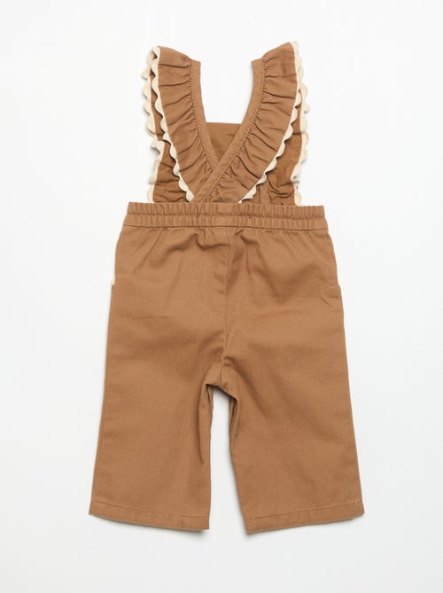 Salopette lunga in twill - Kiabi
