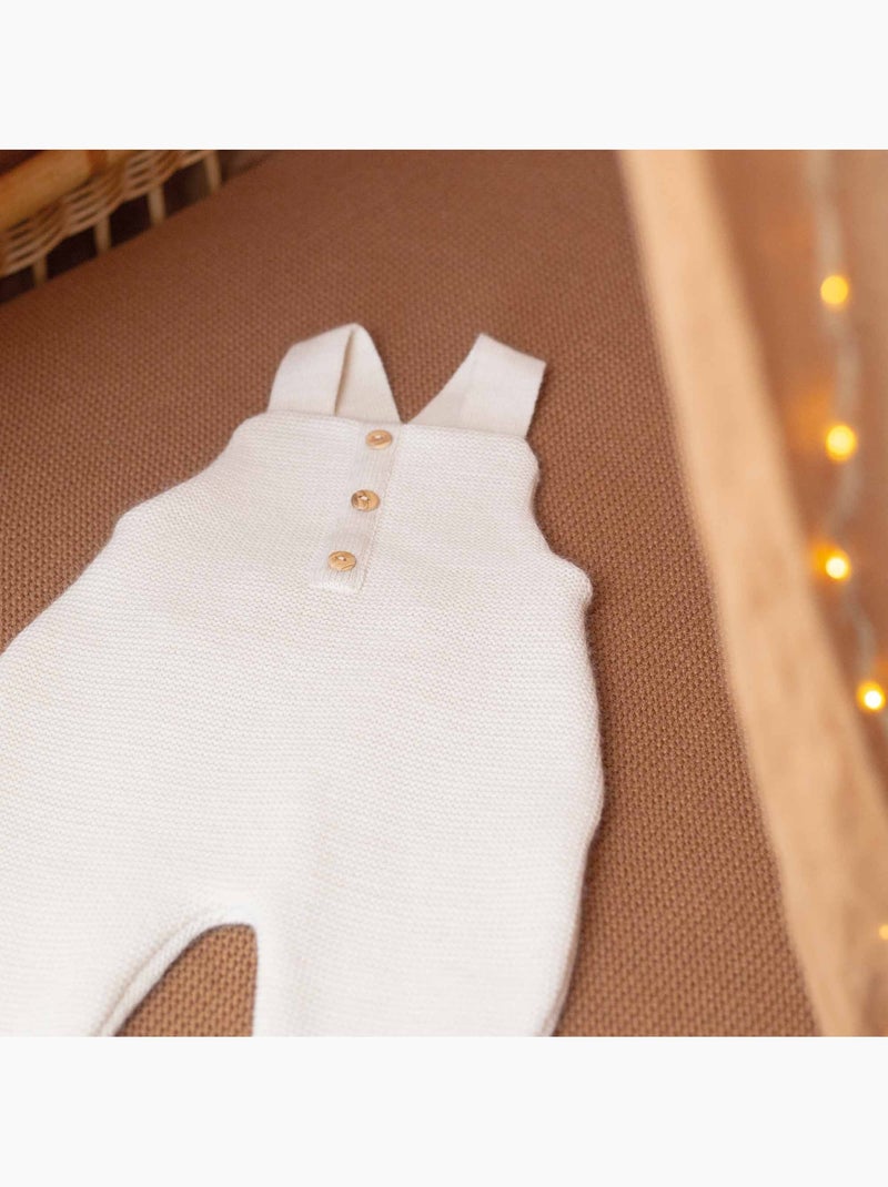 Salopette neonato in maglia Beige - Kiabi