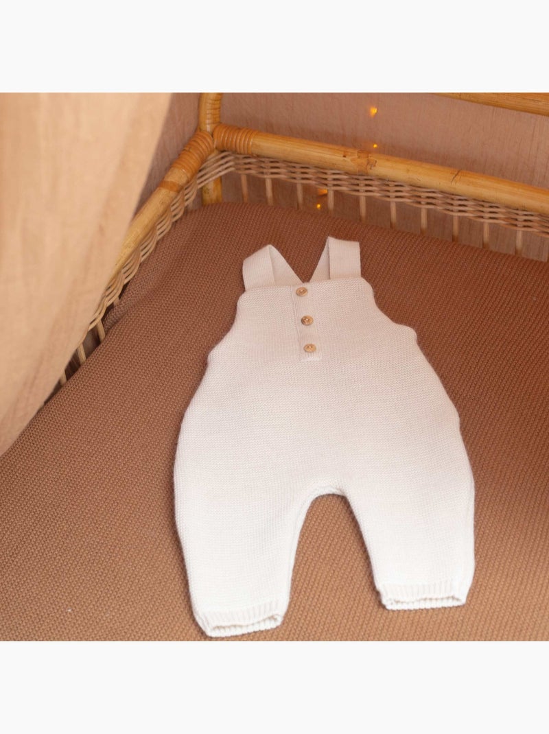 Salopette neonato in maglia Beige - Kiabi