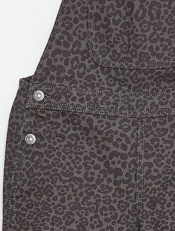 Salopette pantaloni leopardata