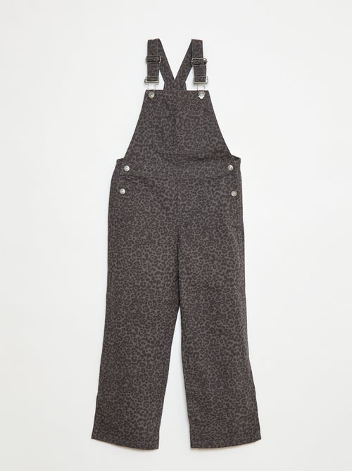 Salopette pantaloni leopardata - Kiabi