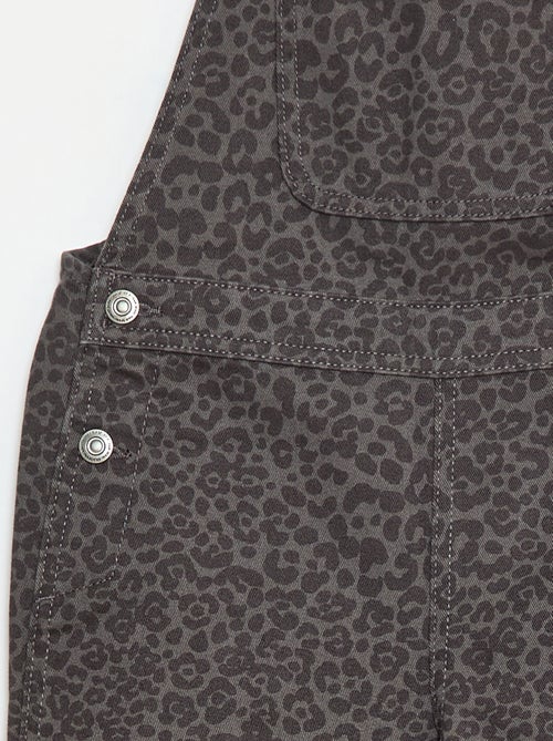 Salopette pantaloni leopardata - Kiabi
