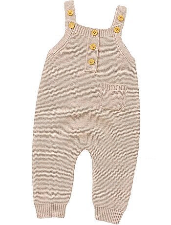Salopette per neonati in maglia di Les Chatounets