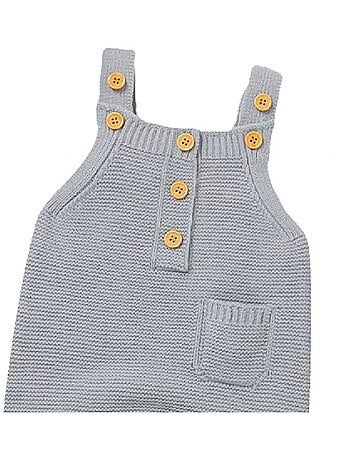 Salopette per neonati in maglia di Les Chatounets