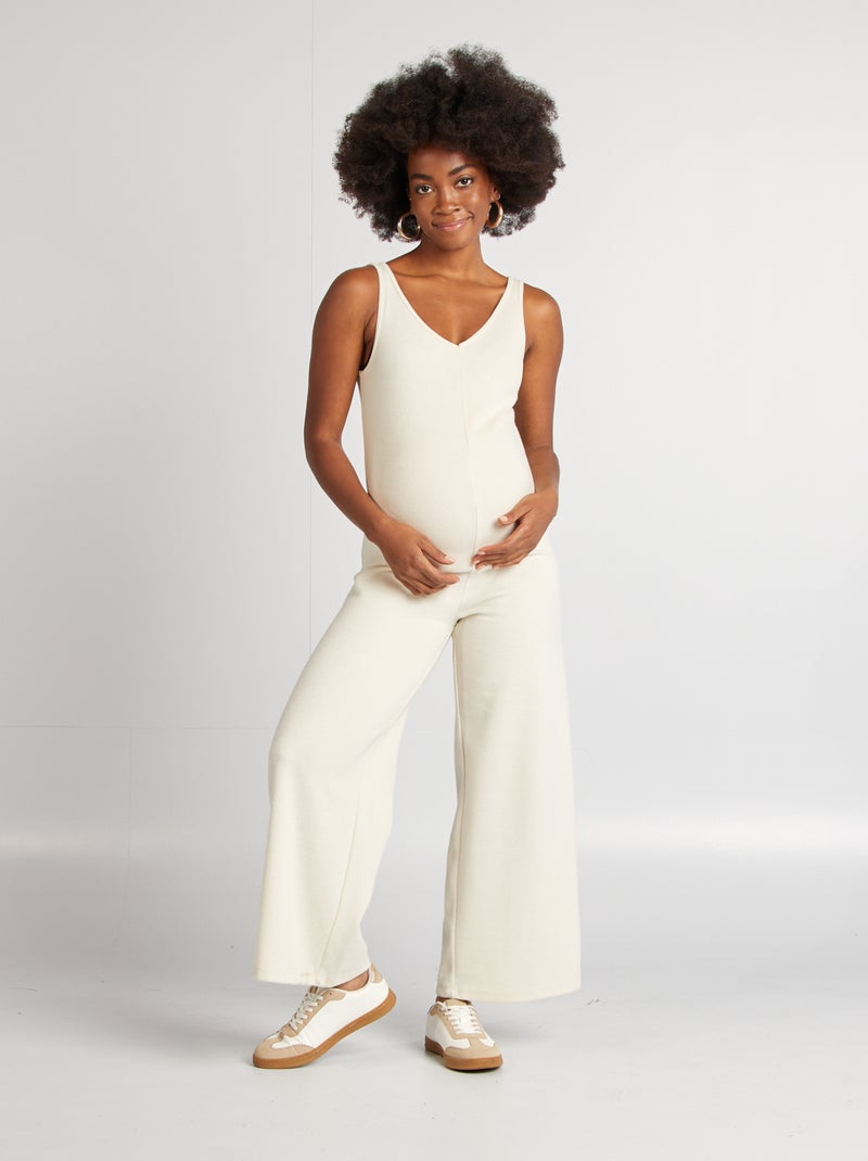 Salopette premaman beige - Kiabi