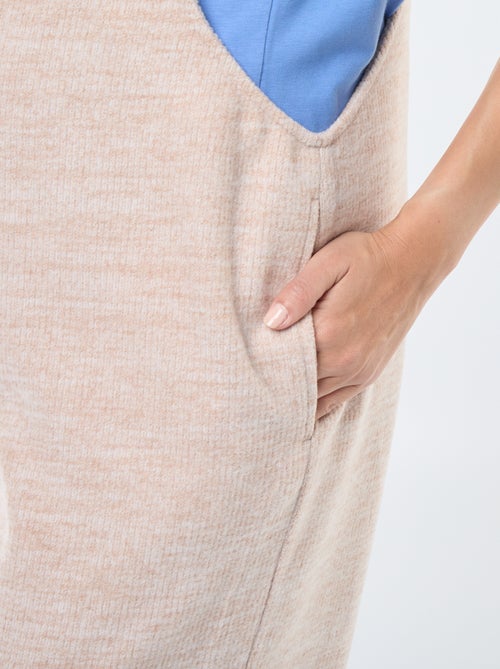 Salopette premaman en velluto morbido - Kiabi