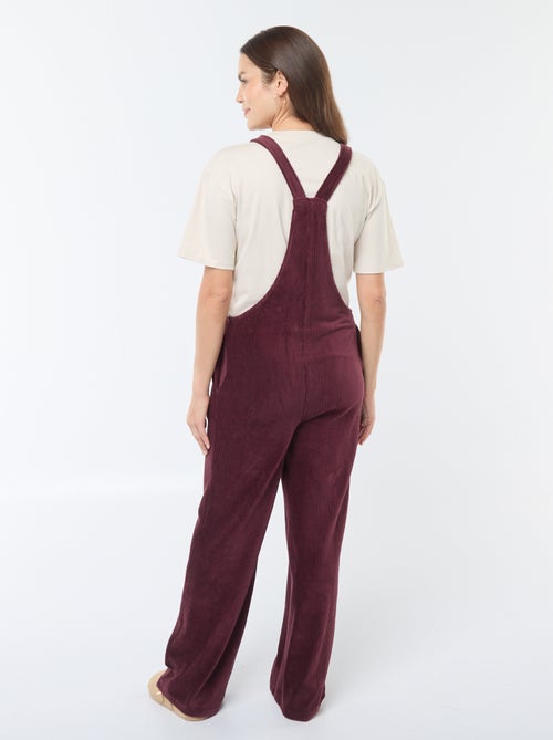 Salopette premaman en velluto - Kiabi