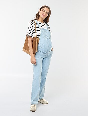 Salopette premaman in denim stretch