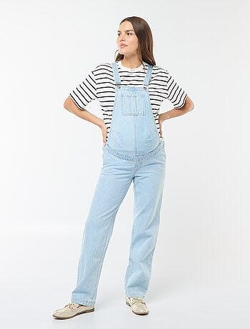 Salopette premaman in denim stretch