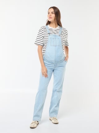 Salopette premaman in denim stretch
