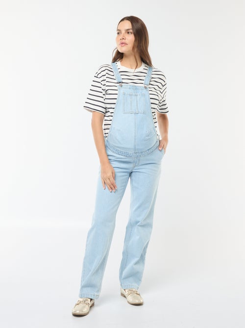 Salopette premaman in denim stretch - Kiabi