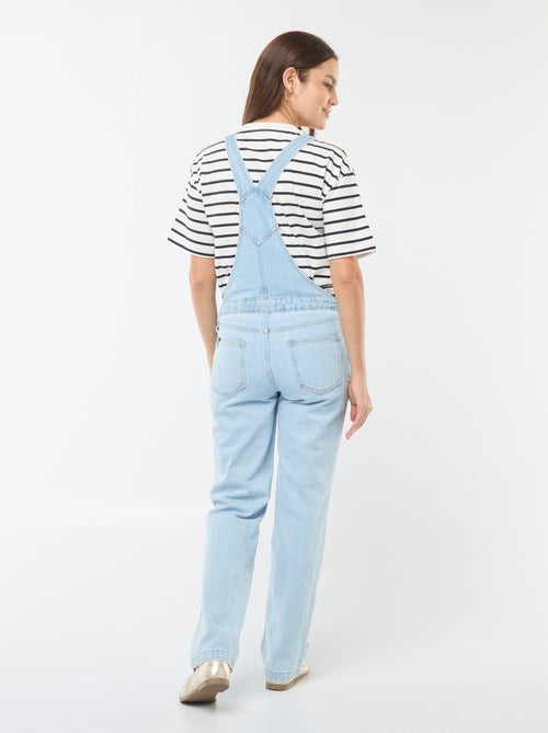 Salopette premaman in denim stretch - Kiabi