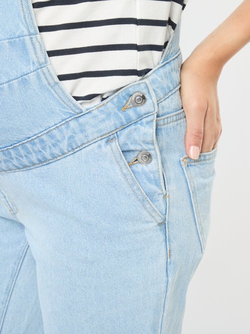 Salopette premaman in denim stretch - Kiabi