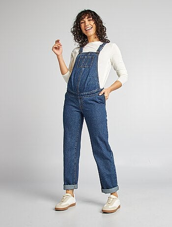 Salopette premaman in denim stretch
