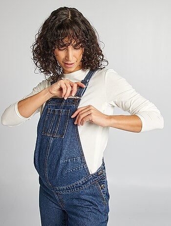 Salopette premaman in denim stretch