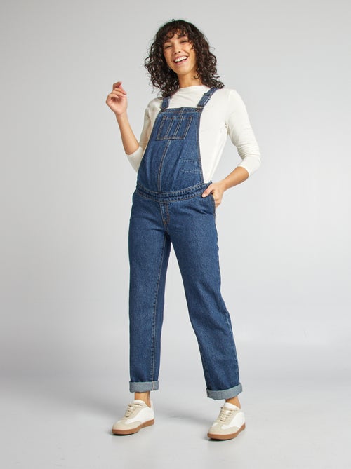 Salopette premaman in denim stretch - Kiabi