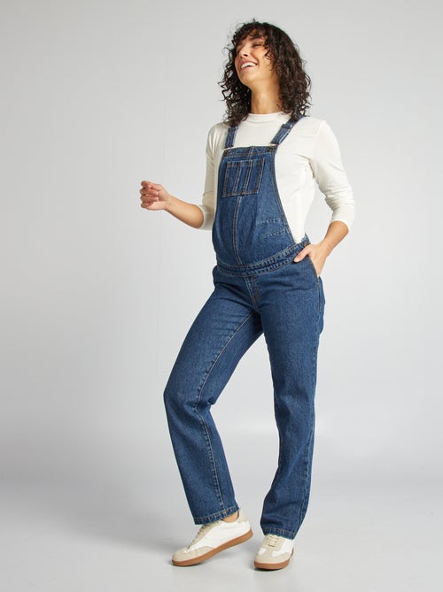 Salopette premaman in denim stretch - Kiabi