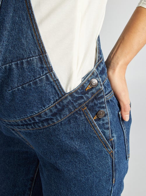 Salopette premaman in denim stretch - Kiabi