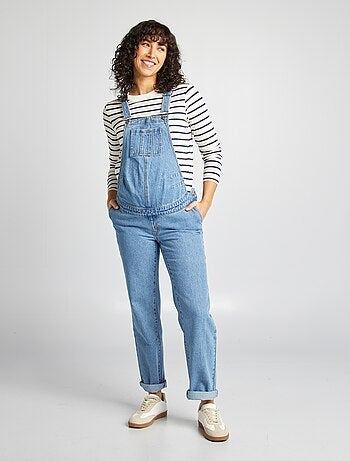 Salopette premaman in denim stretch