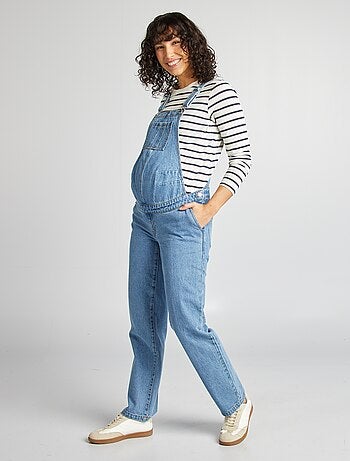 Salopette premaman in denim stretch
