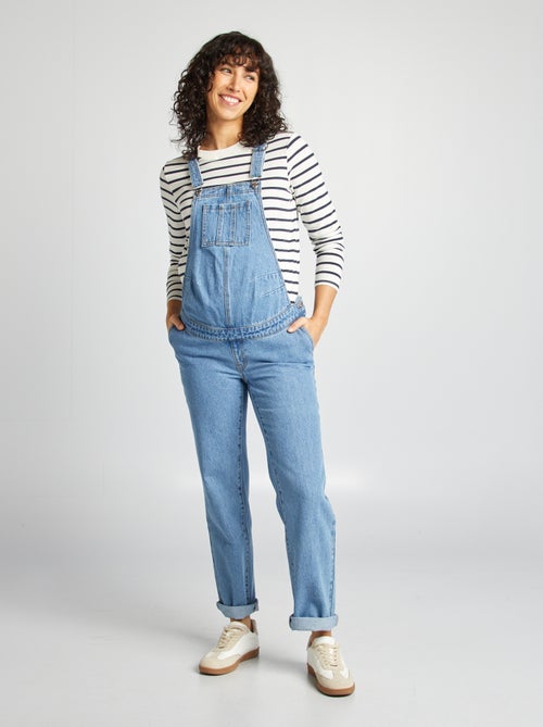 Salopette premaman in denim stretch - Kiabi