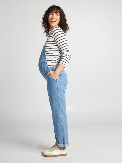 Salopette premaman in denim stretch - Kiabi