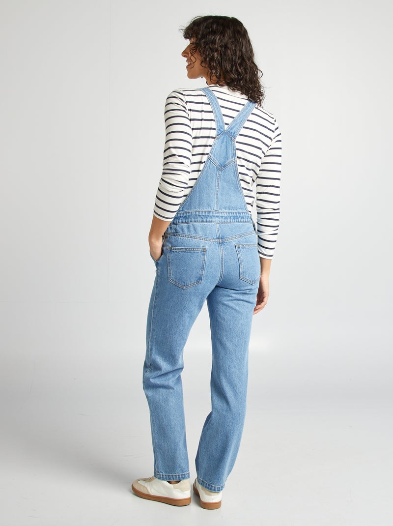 Salopette premaman in denim stretch BLU - Kiabi