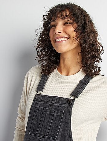 Salopette premaman in denim stretch
