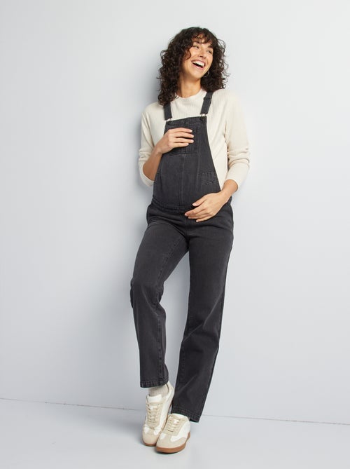 Salopette premaman in denim stretch - Kiabi