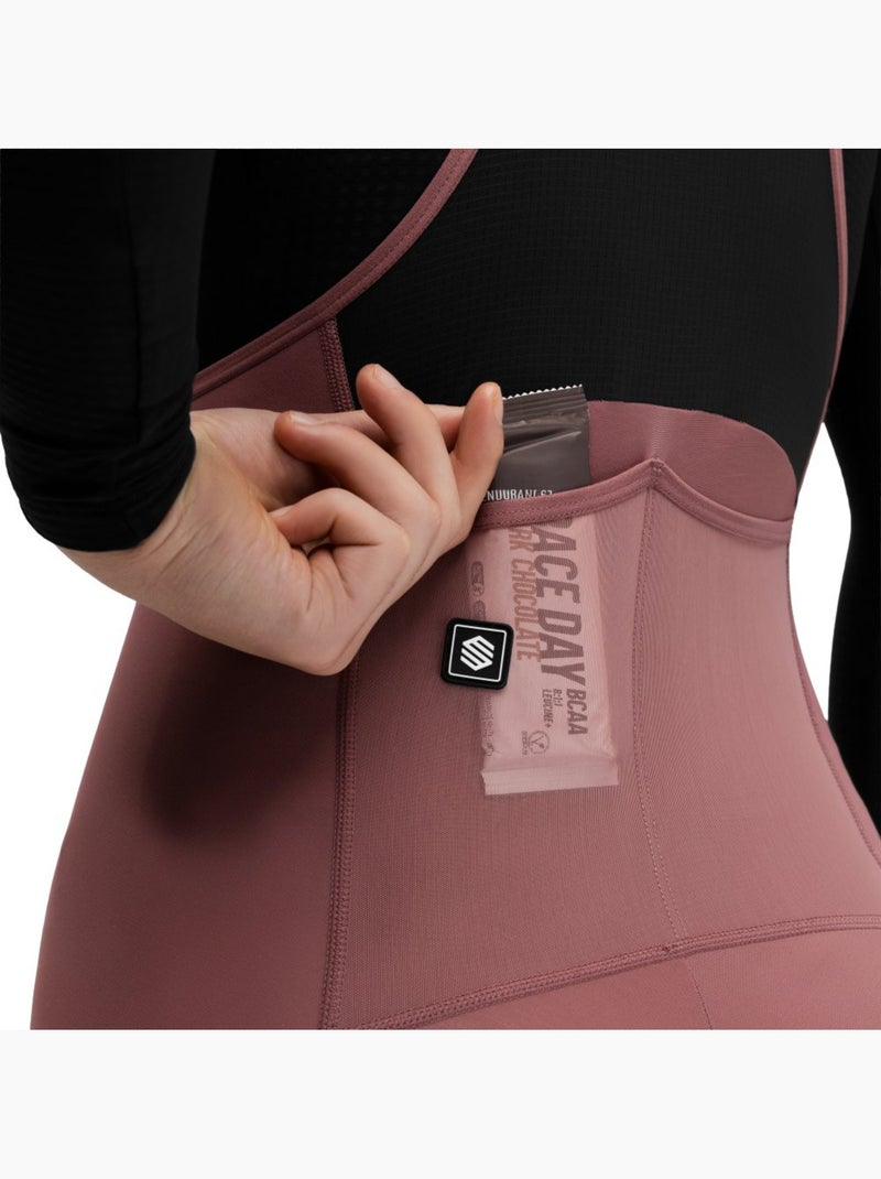 Salopette termica a gamba lunga da ciclismo gravel da donna ciclismo donna delta Marrone - Kiabi