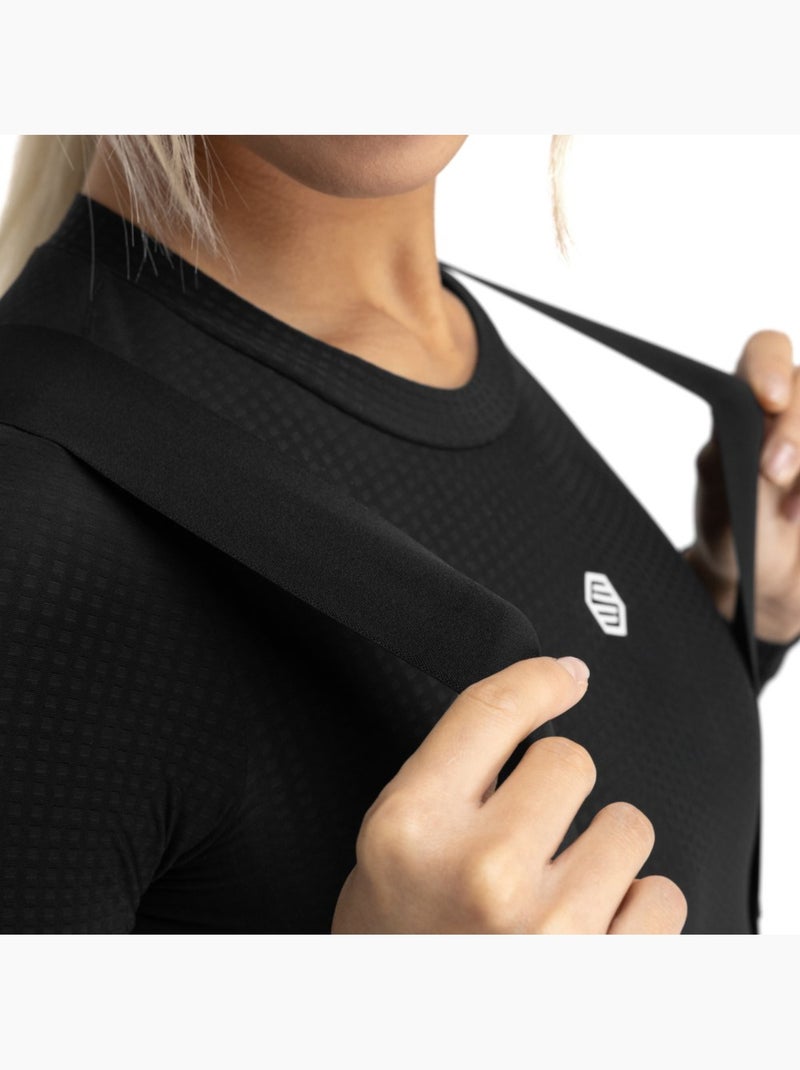 Salopette termica a gamba lunga da ciclismo gravel da donna ciclismo donna delta Nero - Kiabi