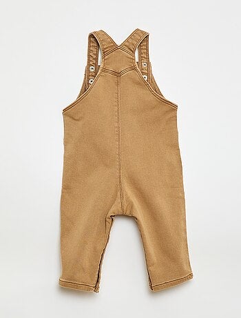 Salopette tinta unita con bretelle regolabili