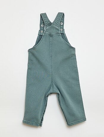 Salopette tinta unita con bretelle regolabili