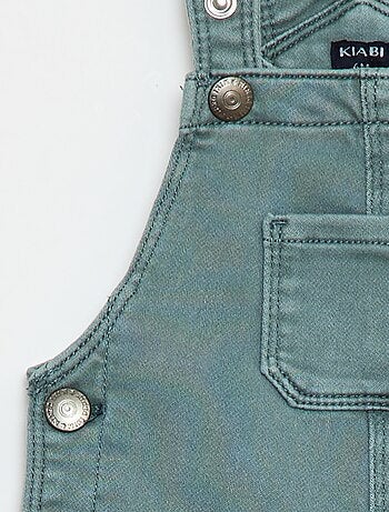 Salopette tinta unita con bretelle regolabili