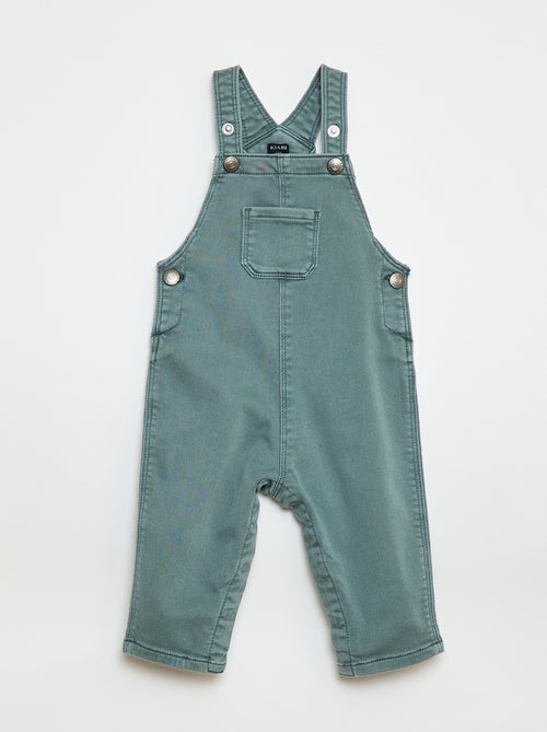 Salopette tinta unita con bretelle regolabili - Kiabi